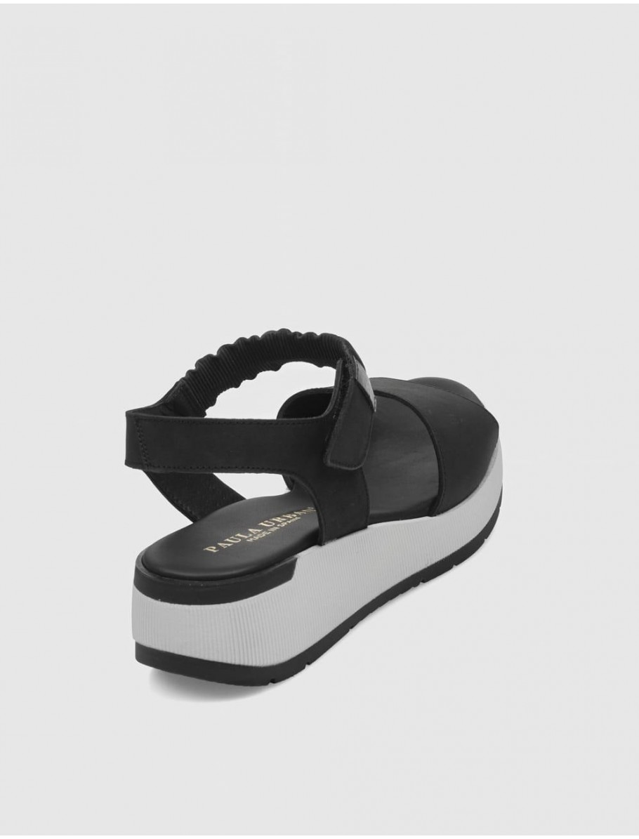 SANDALIA PAULA URBAN 8 216 NEGRO