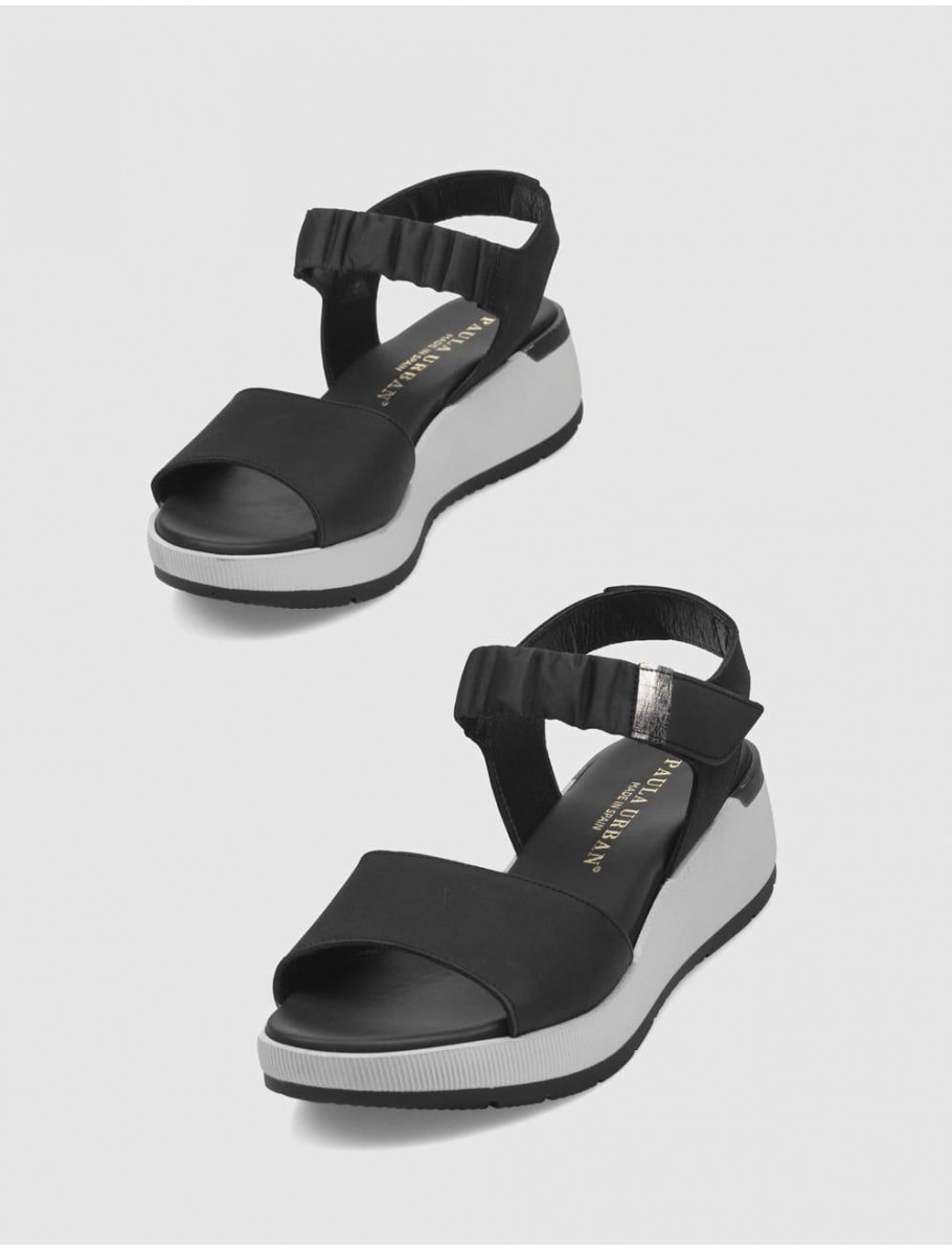 SANDALIA PAULA URBAN 8 216 NEGRO