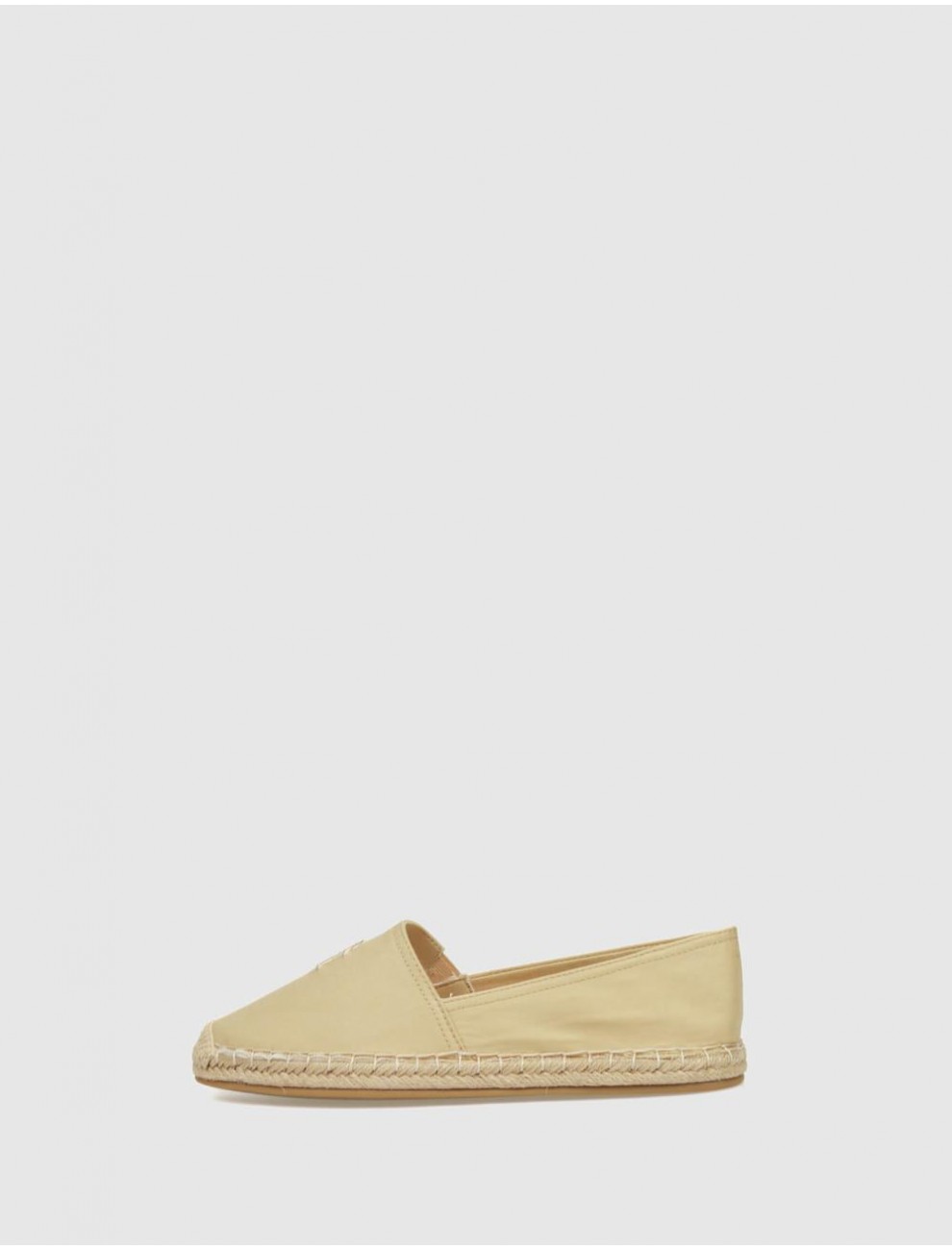ALPARGATA TOMMY HILFIGER EMBROIDERED FLAT ESPADRILLE BEIG