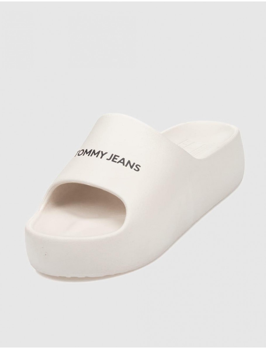 CHANCLA TOMMY HILFIGER TJW CHUNKY FLATFORM SLIDE BEIG