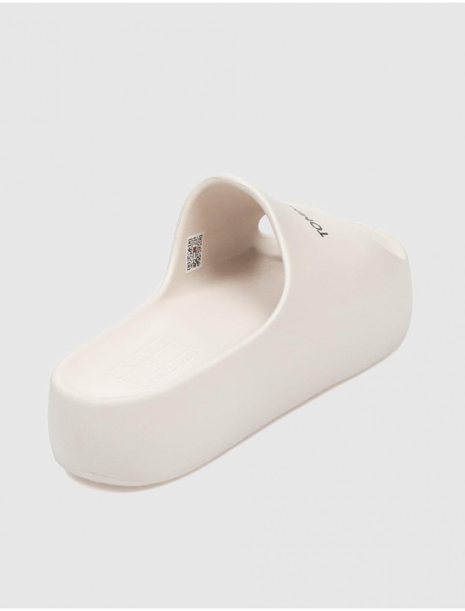 CHANCLA TOMMY HILFIGER TJW CHUNKY FLATFORM SLIDE BEIG