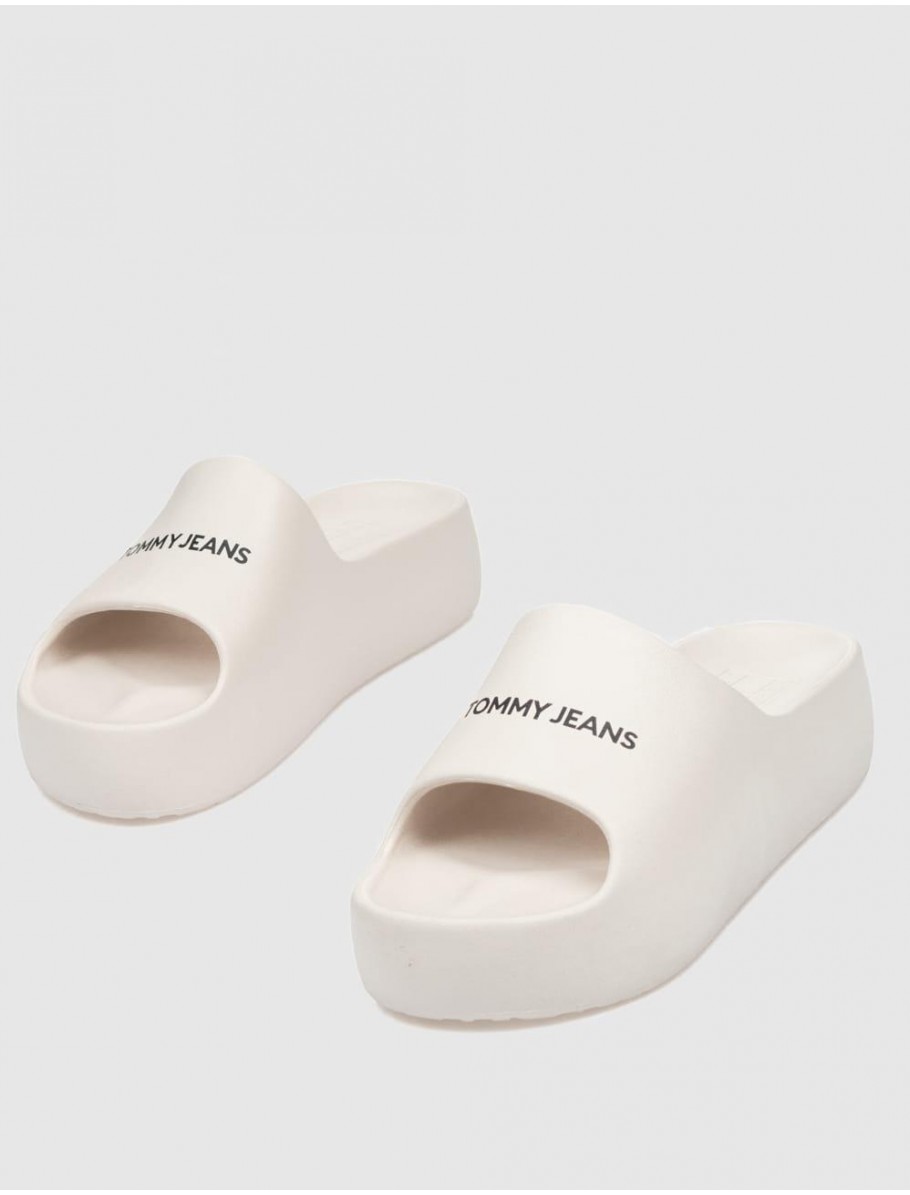 CHANCLA TOMMY HILFIGER TJW CHUNKY FLATFORM SLIDE BEIG