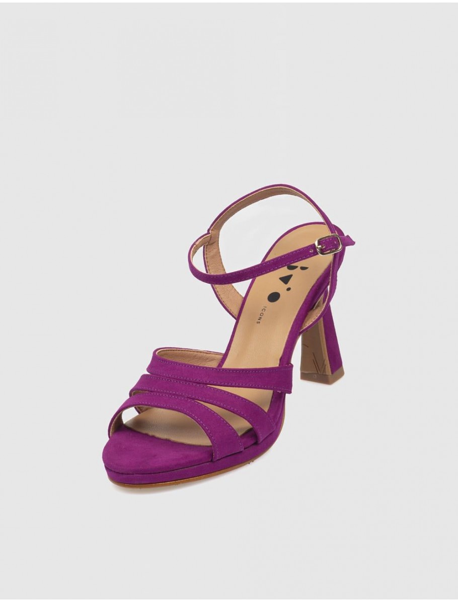 SANDALIA OBVIO SHOES MAILA MORADO