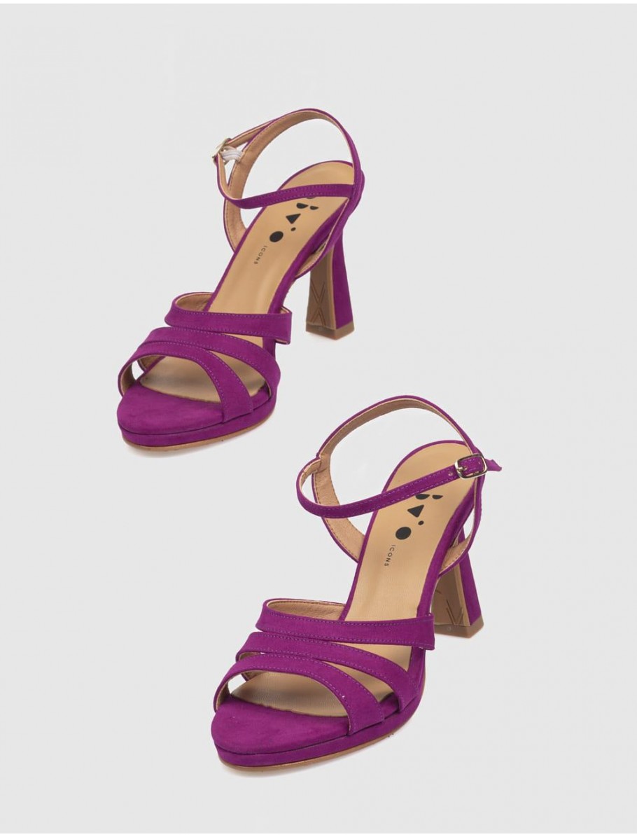 SANDALIA OBVIO SHOES MAILA MORADO