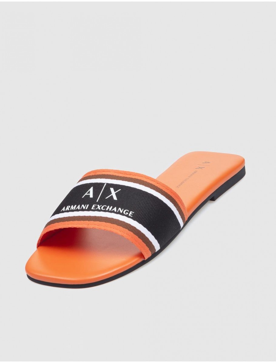 SANDALIA ARMANI EXCHANGE XDP045 NARANJA