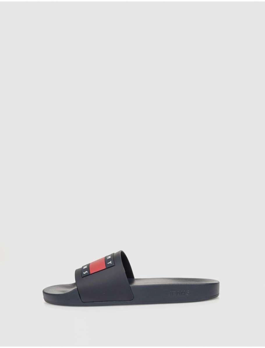 CHANCLA TOMMY HILFIGER TOMMY JEANS POOL SLIDE ESS MARINO