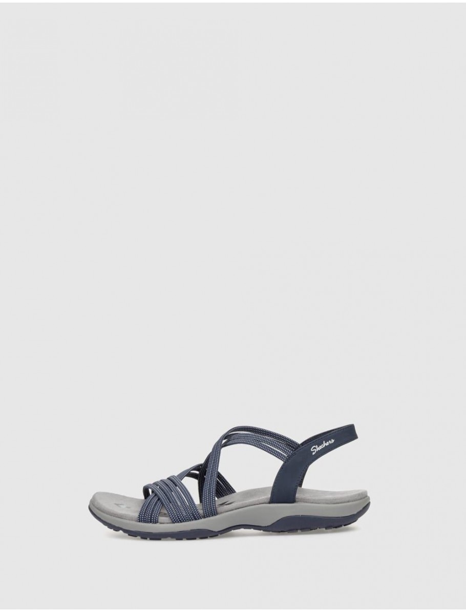SANDALIA SKECHERS REGGAE SLIM TURN IT UP MARINO