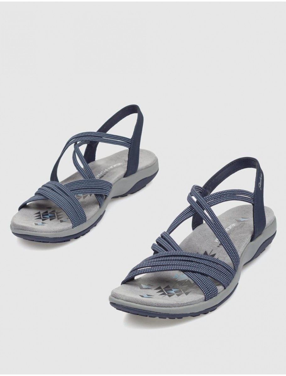SANDALIA SKECHERS REGGAE SLIM TURN IT UP MARINO