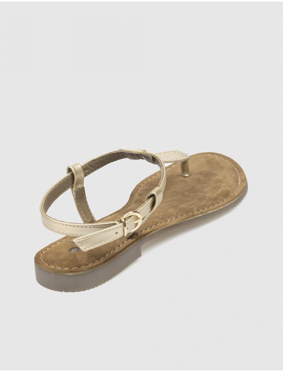 SANDALIA DE DEDO OBVIO IF4477 ORO