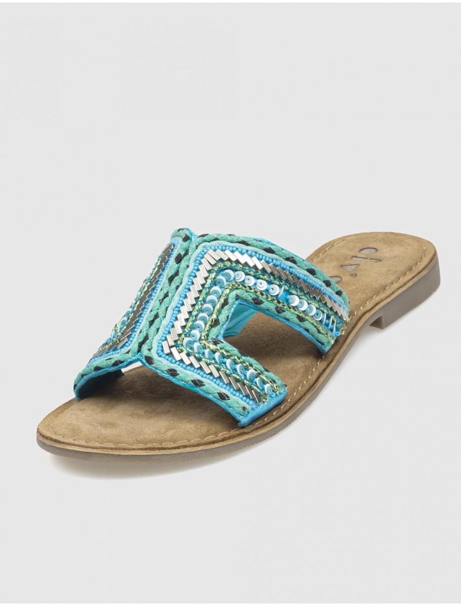 SANDALIA OBVIO SHOES IF6271 TURQUESA