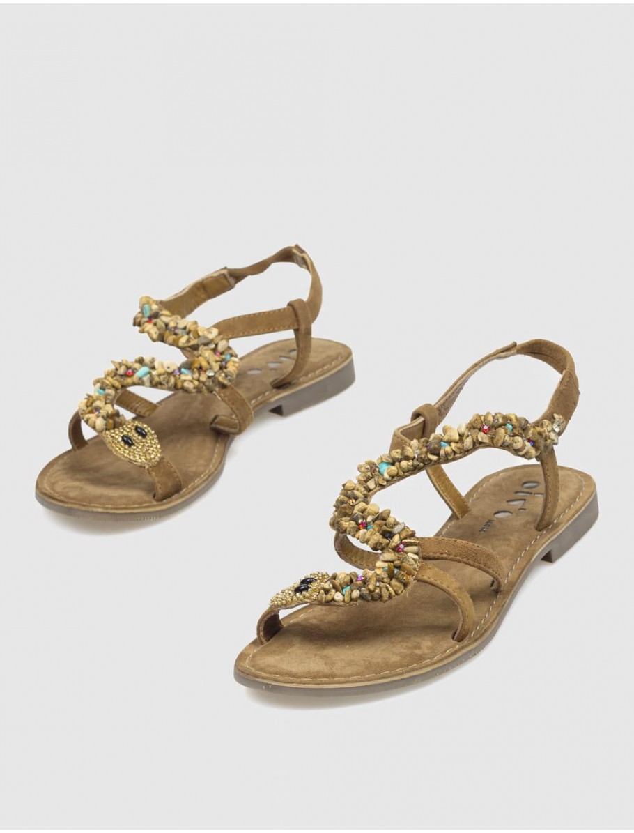 SANDALIA OBVIO SHOES IF6205 TAUPE