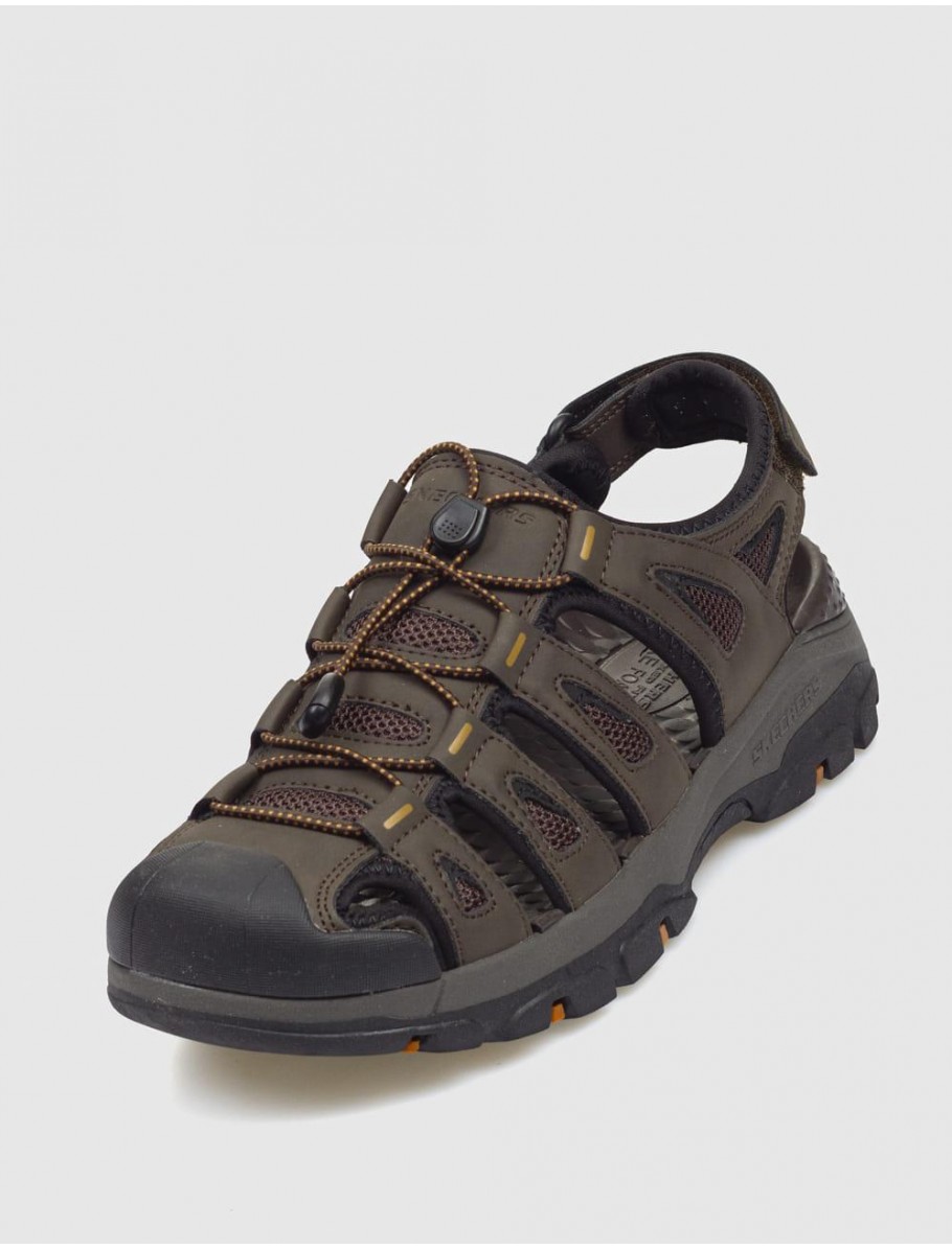 CANGREJERA SKECHERS RELAXED FIT TRESMEN OUTSEEN MARRoN