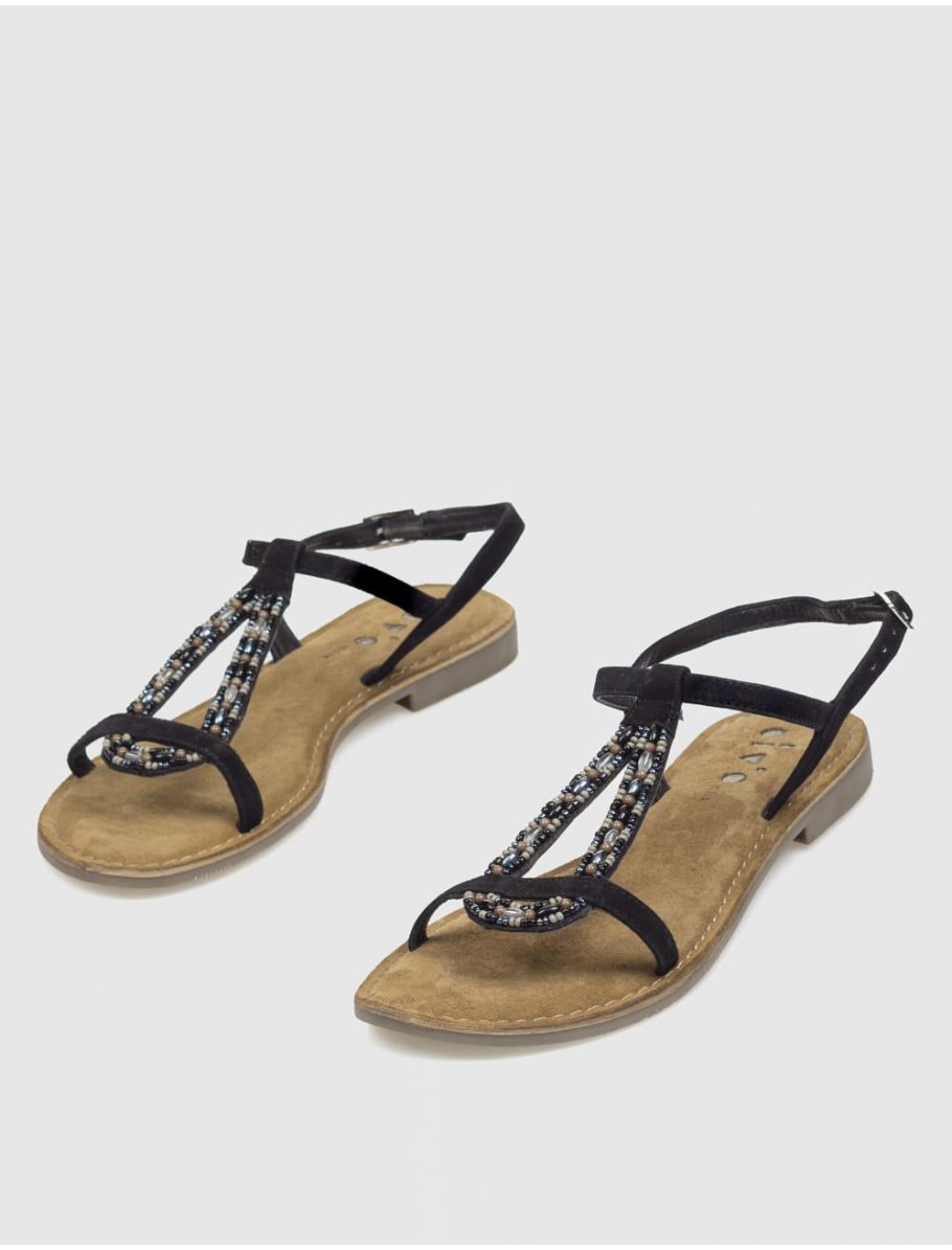 SANDALIA OBVIO SHOES IF9937 NEGRO