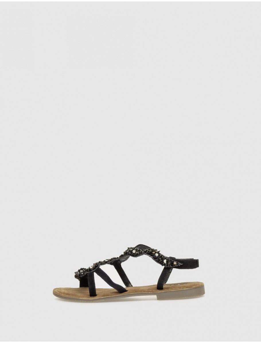 SANDALIA OBVIO SHOES KAORI NEGRO
