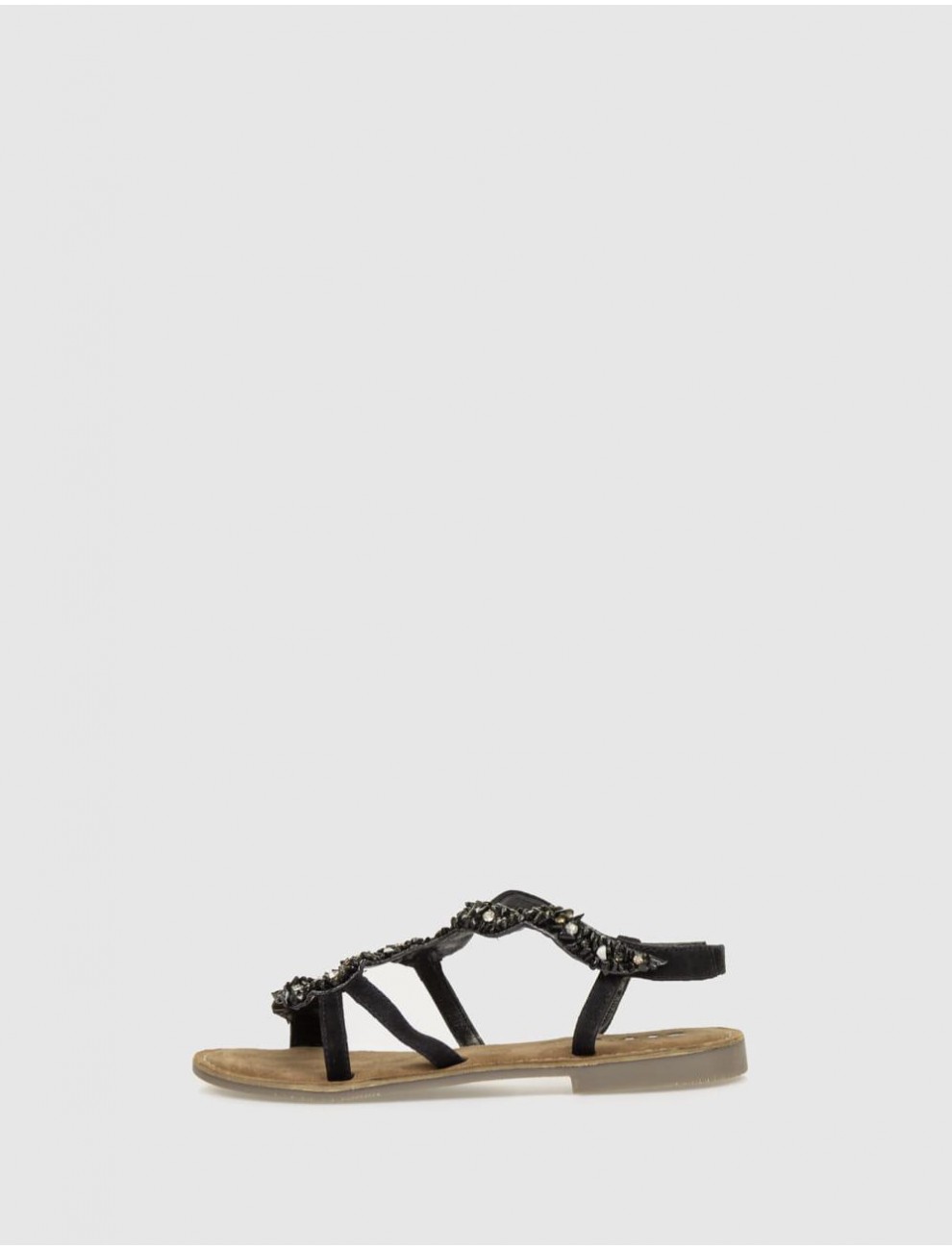 SANDALIA OBVIO SHOES KAORI NEGRO