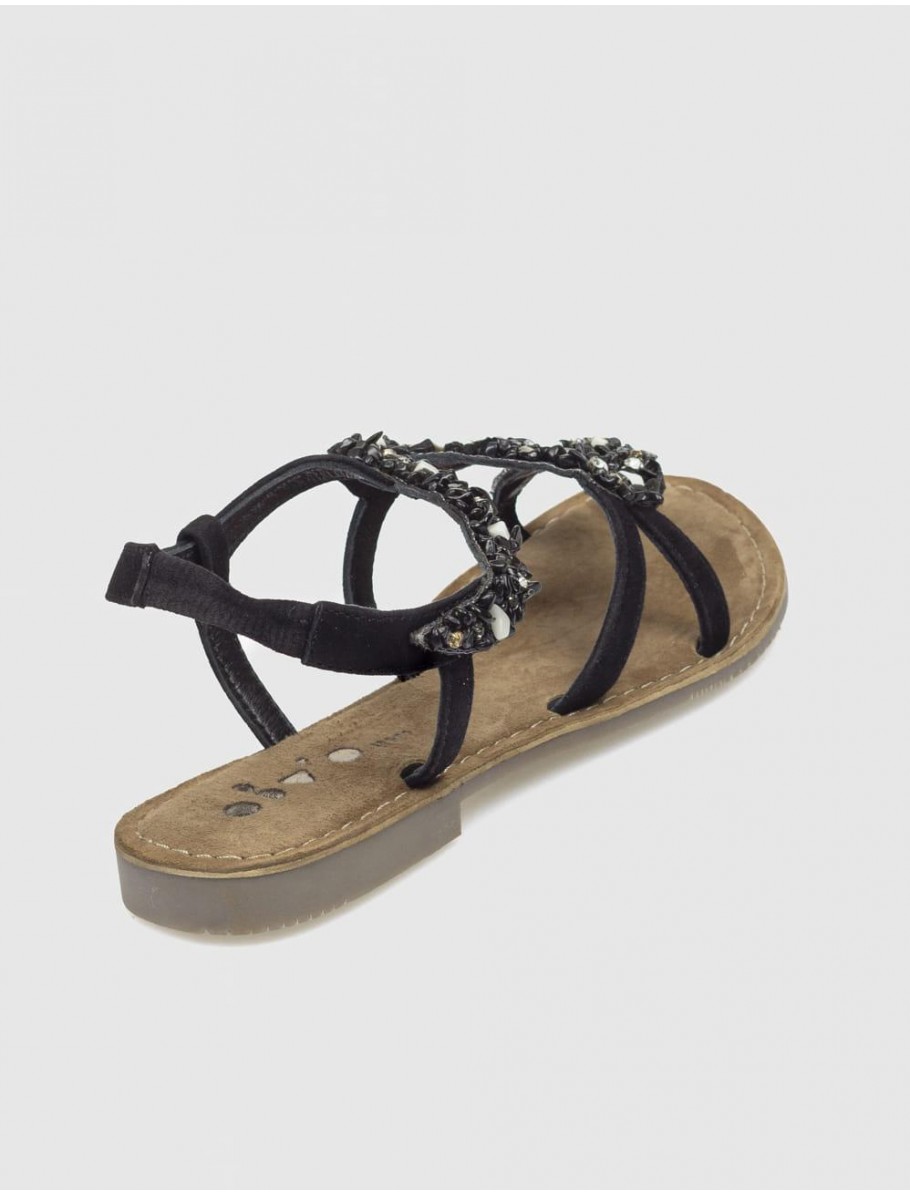 SANDALIA OBVIO SHOES KAORI NEGRO