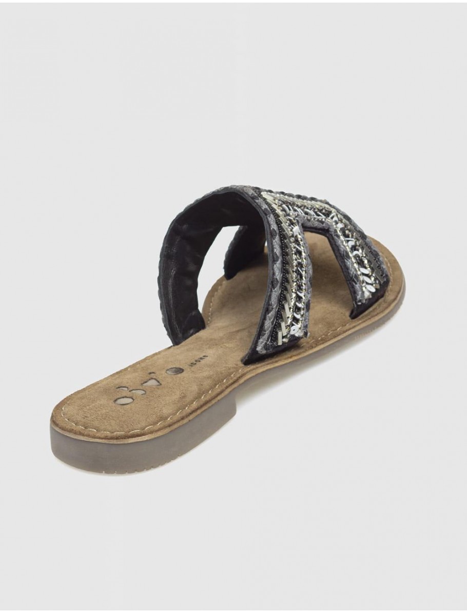 SANDALIA OBVIO SHOES HANAKO NEGRO