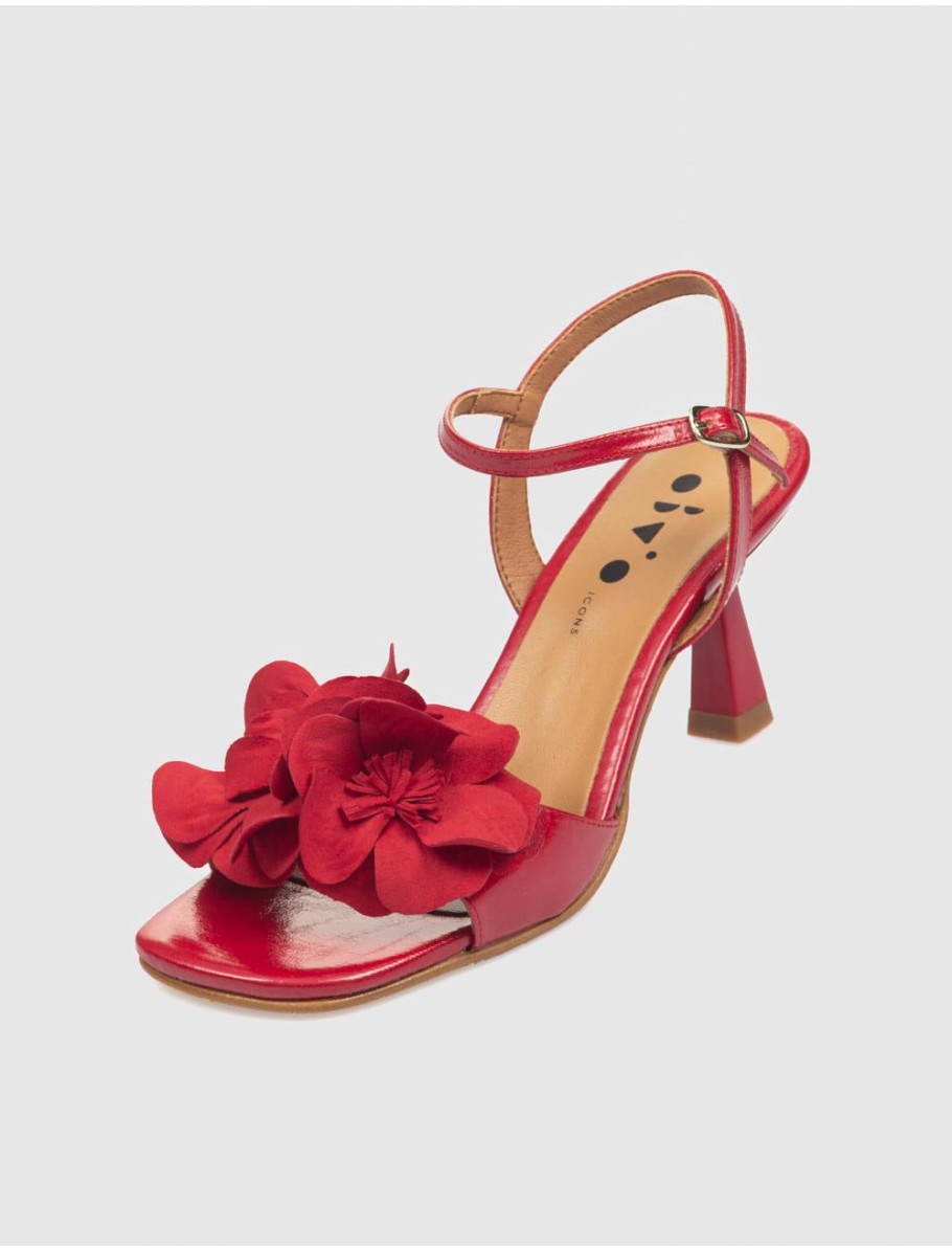 SANDALIA OBVIO SHOES MIDORI ROJO