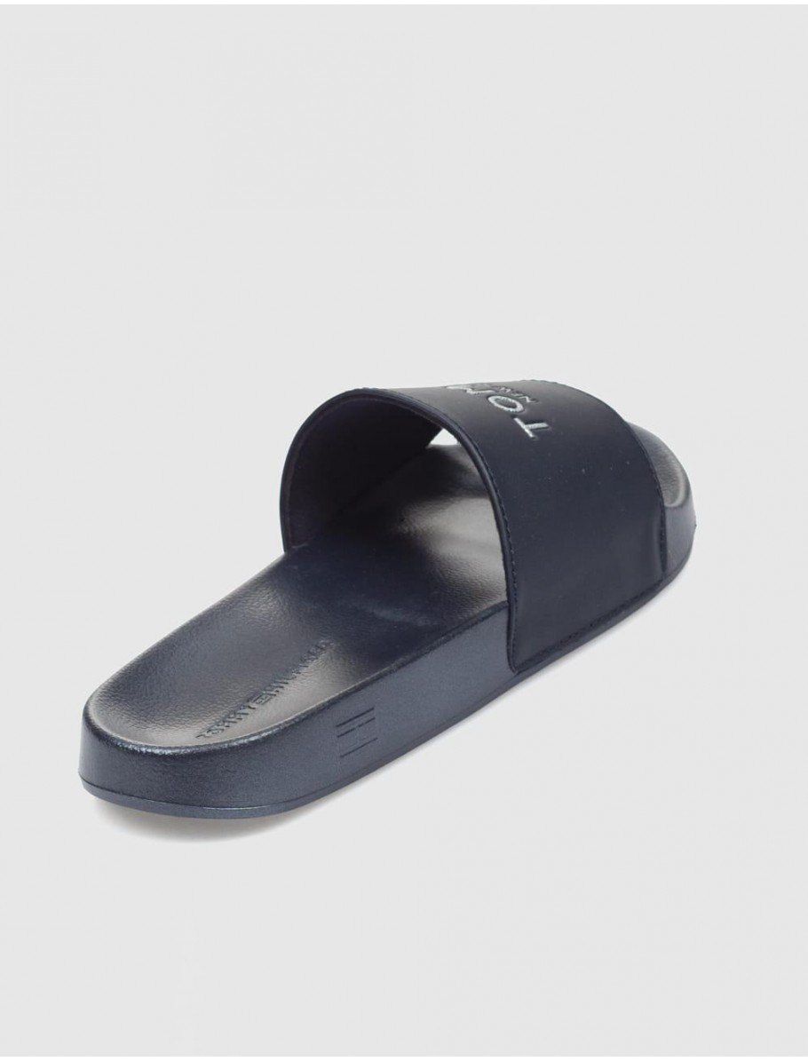 CHANCLA TOMMY HILFIGER TH GLITTER POOL SLIDE MARINO