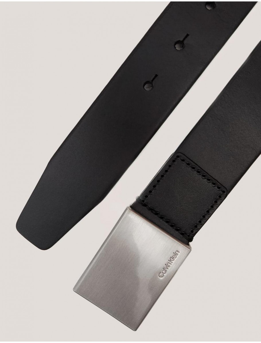 CINTURoN CALVIN KLEIN FORMAL PLAQUE BELT 35CM NEGRO