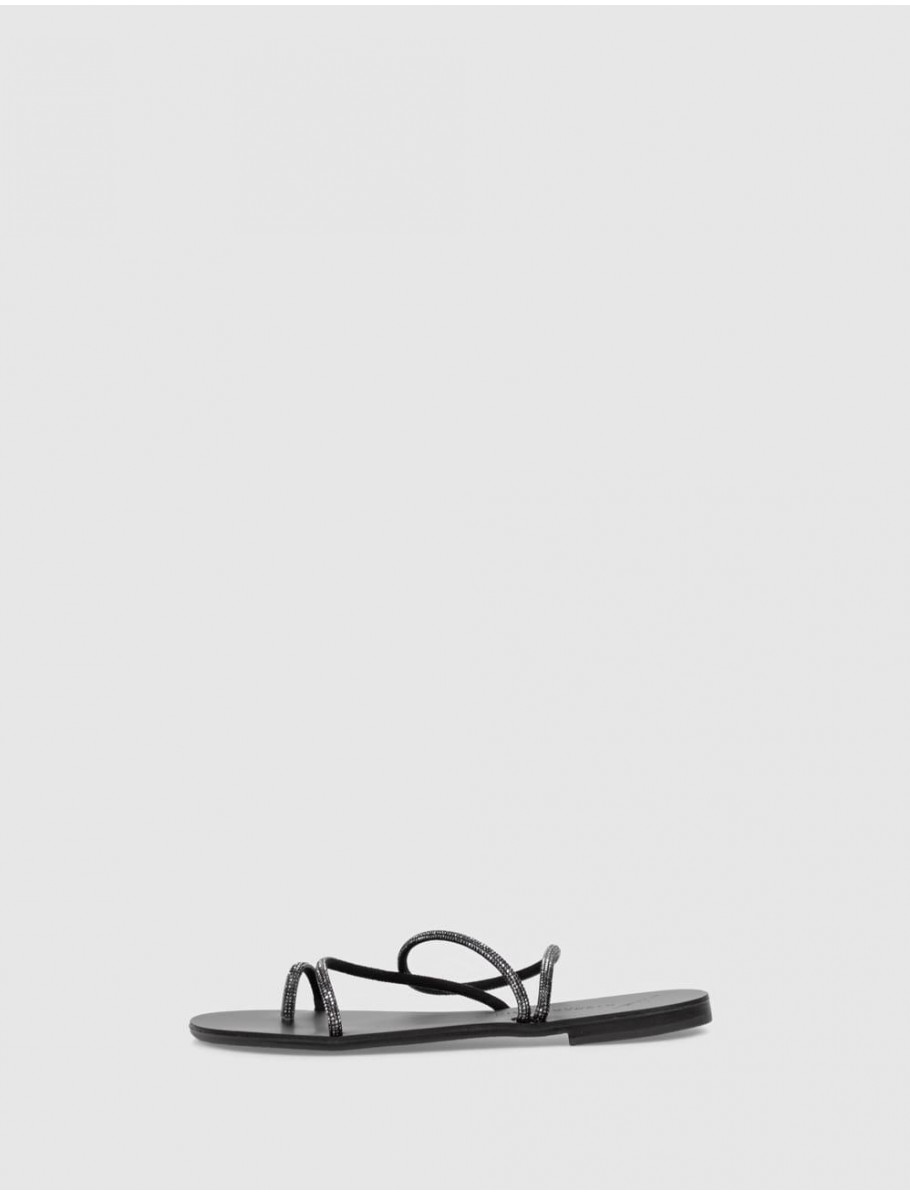 SANDALIA DE DEDO NICOLAS LAINAS 63 TC NEGRO