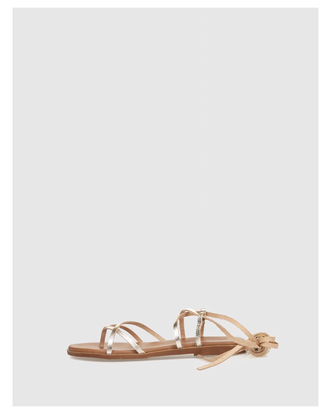 Sandalia Romana Kamome Ozara Platino | Kamomeshop.es