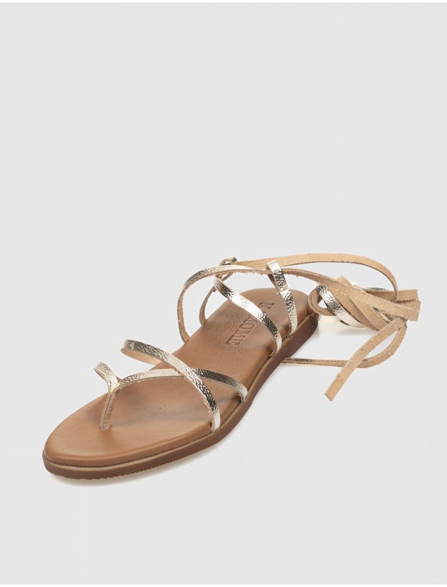 SANDALIA ROMANA KAMOME OZARA PLATINO