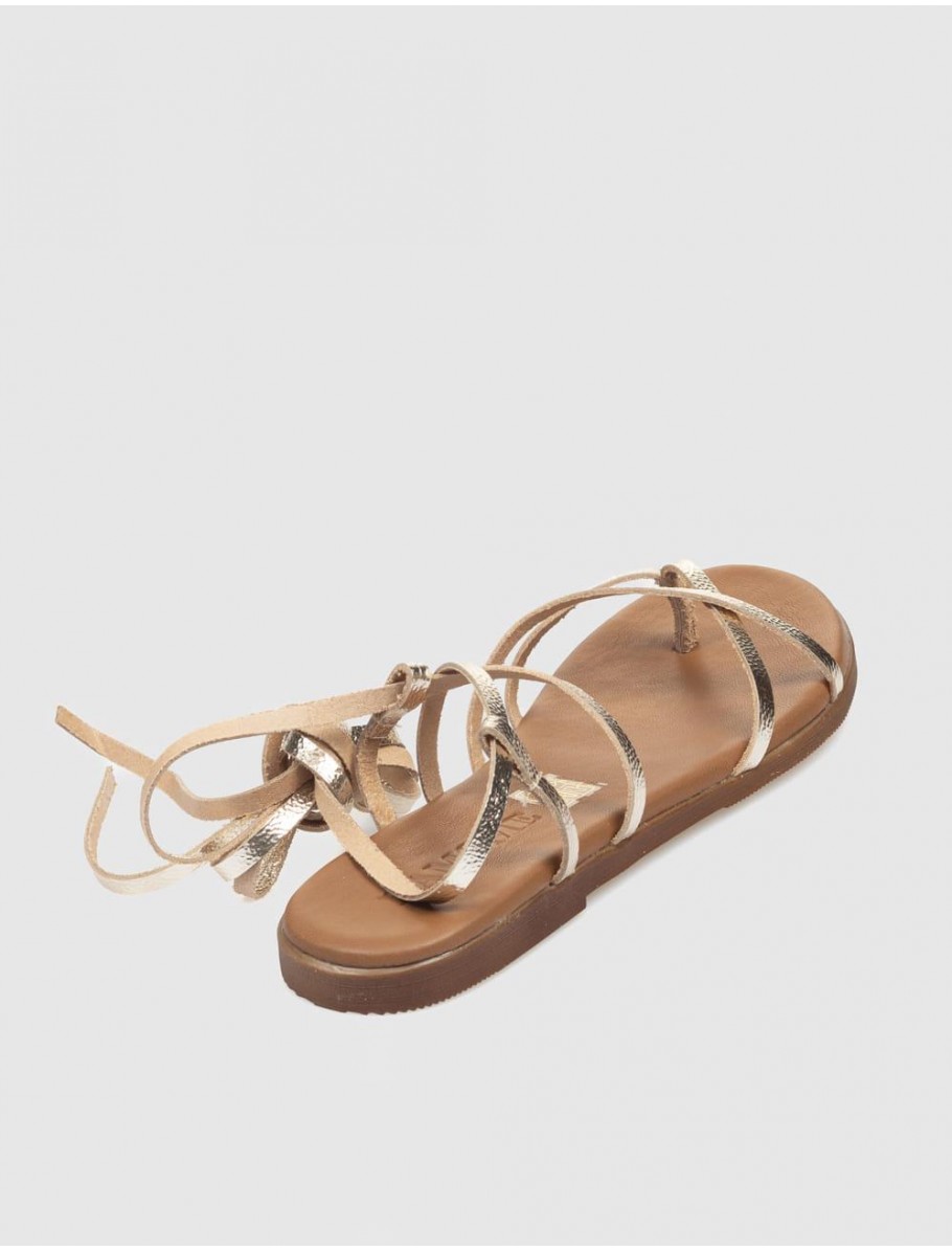 SANDALIA ROMANA KAMOME OZARA PLATINO