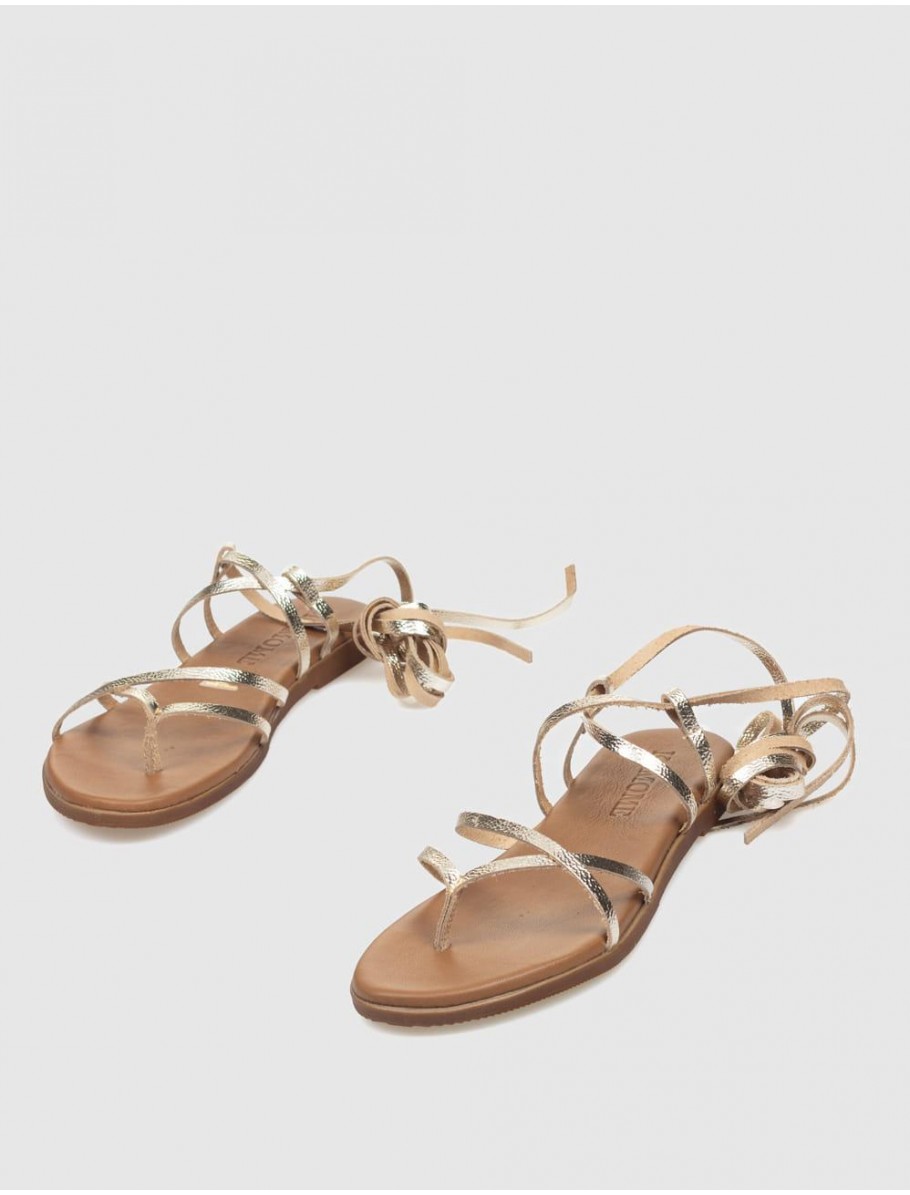 SANDALIA ROMANA KAMOME OZARA PLATINO