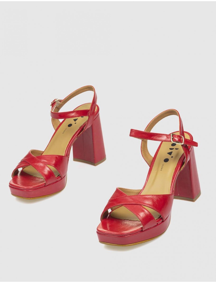SANDALIA OBVIO SHOES KAIE ROJO