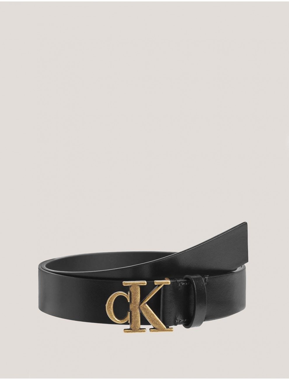 CINTURoN CALVIN KLEIN MONO PLAQUE LTHR BELT 30 MM NEGRO