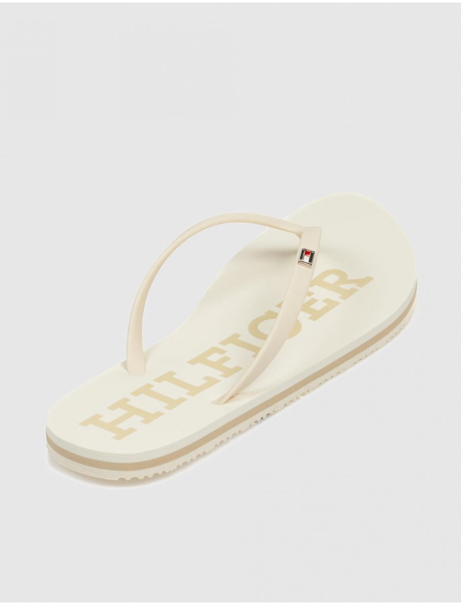 SANDALIA DE DEDO TOMMY HILFIGER HILFIGER STRAP BEACH SANDAL BEIG