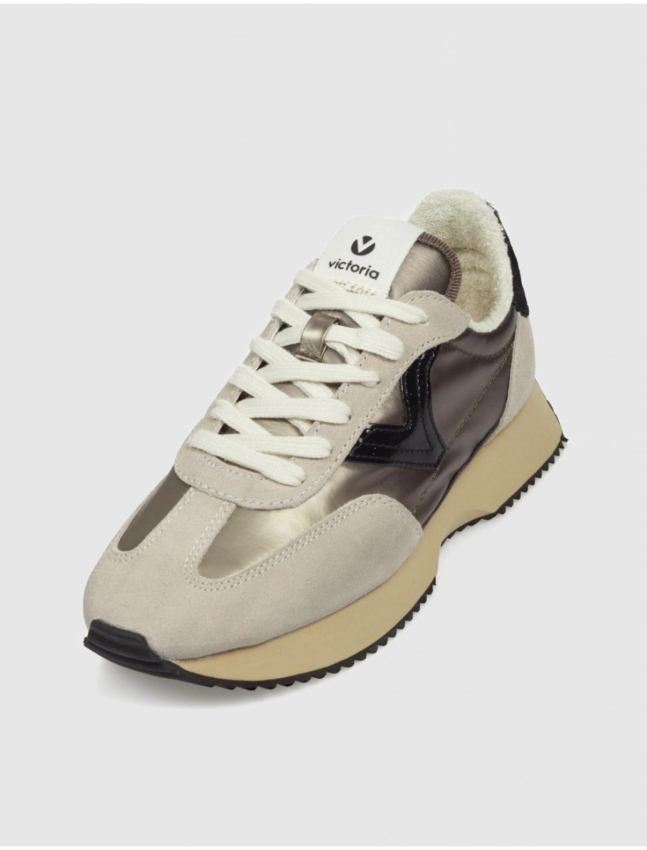 ZAPATILLA VICTORIA COSMOS NYLON BEIG