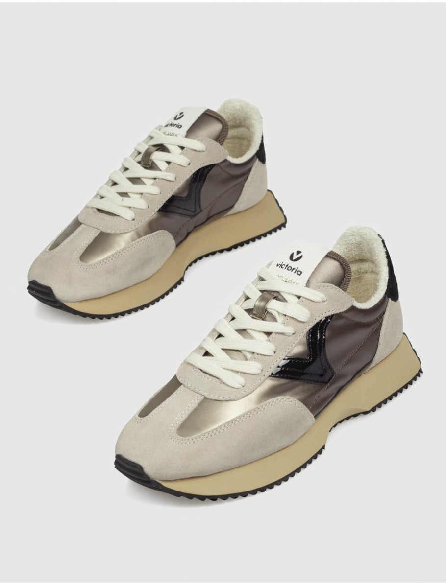 ZAPATILLA VICTORIA COSMOS NYLON BEIG