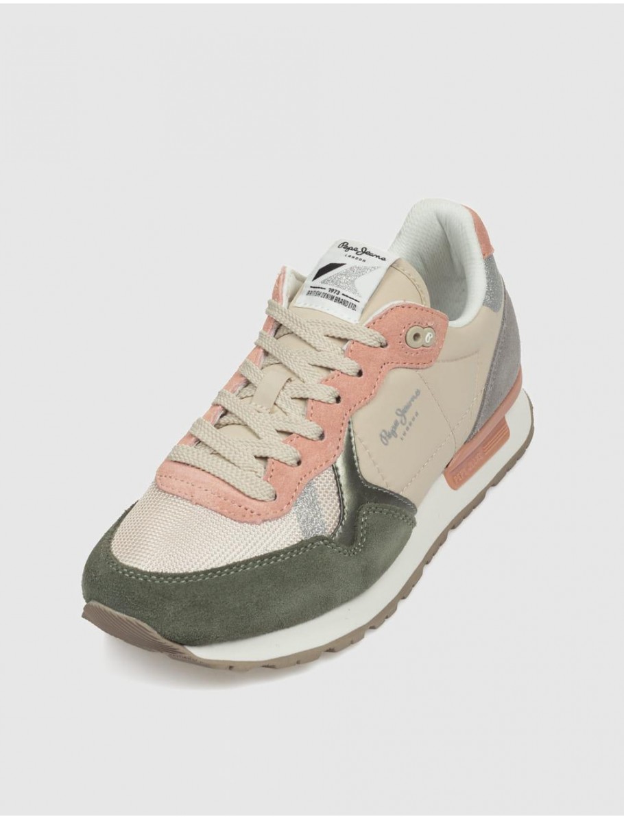 ZAPATILLA PEPE JEANS BRIT MIXT VERDE