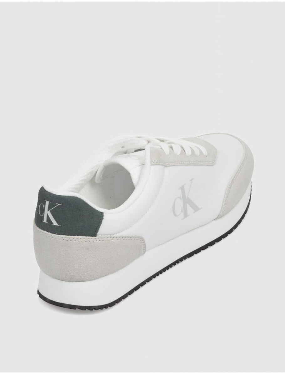 ZAPATILLA CALVIN KLEIN RETRO RUNNER ICONIC SNK BLANCO