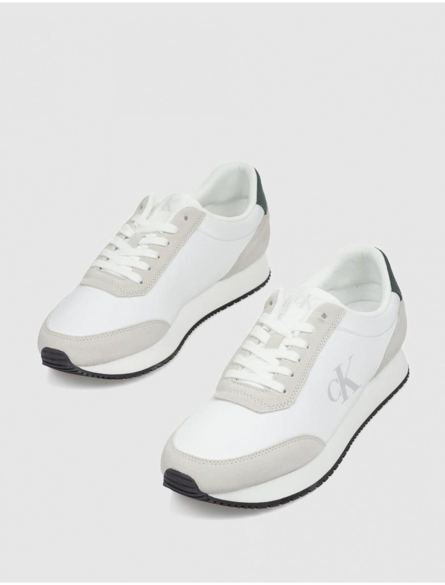 ZAPATILLA CALVIN KLEIN RETRO RUNNER ICONIC SNK BLANCO