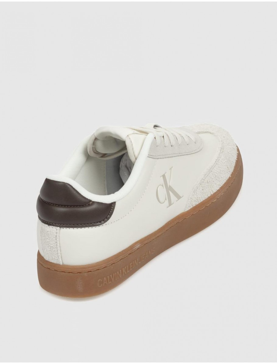 ZAPATILLA CALVIN KLEIN CLASSIC CUPLOW LACEUP LTH FAD BEIG