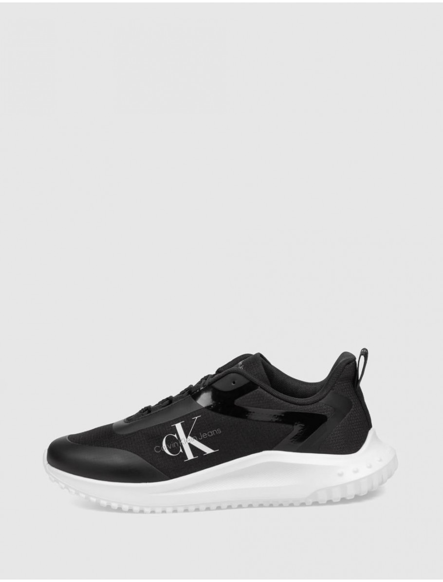 ZAPATILLA CALVIN KLEIN EVA RUNNER LOW LACE ML MIX NEGRO