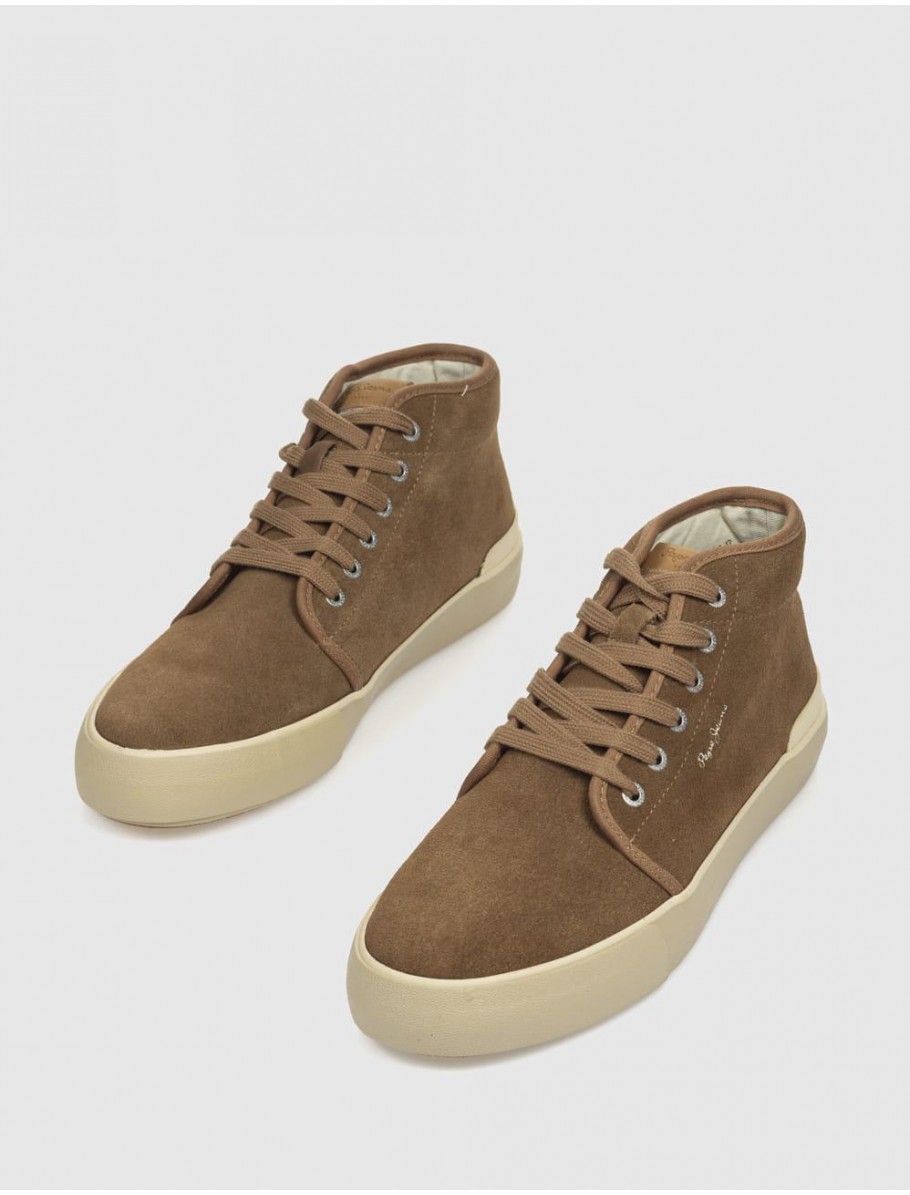 ZAPATILLA PEPE JEANS BEN TOP MARRoN