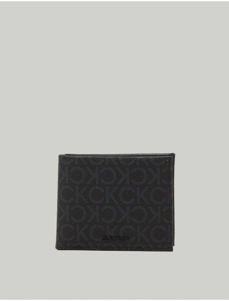 CARTERA CALVIN KLEIN CK MUST MONO BIFOLD 5CC W COIN NEGRO