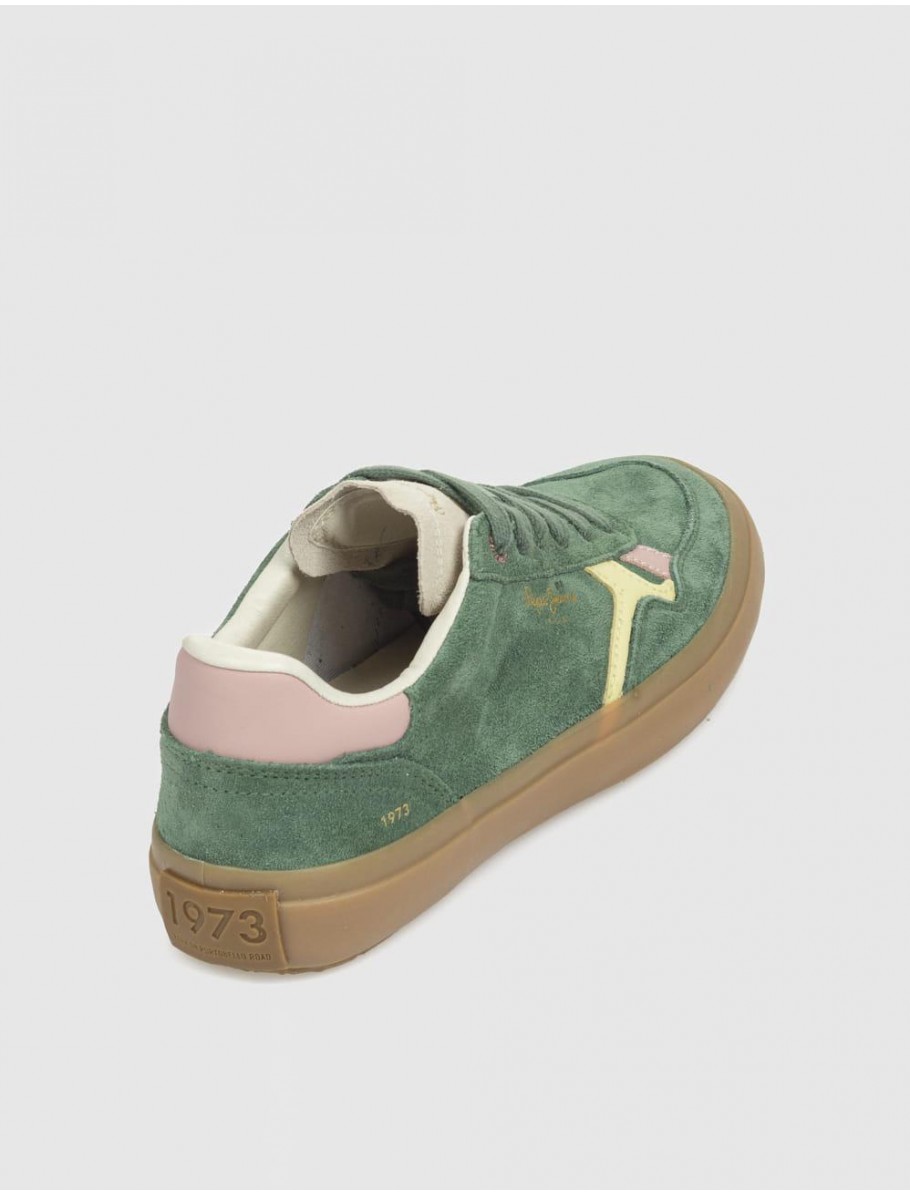 ZAPATILLA PEPE JEANS TRAVIS RETRO VERDE