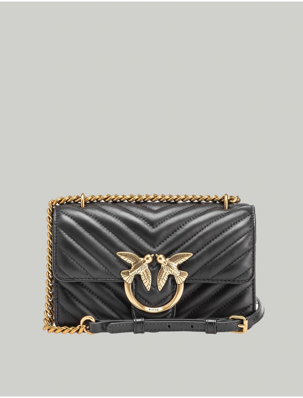 BOLSO PINKO LOVE ONE MINI NEGRO