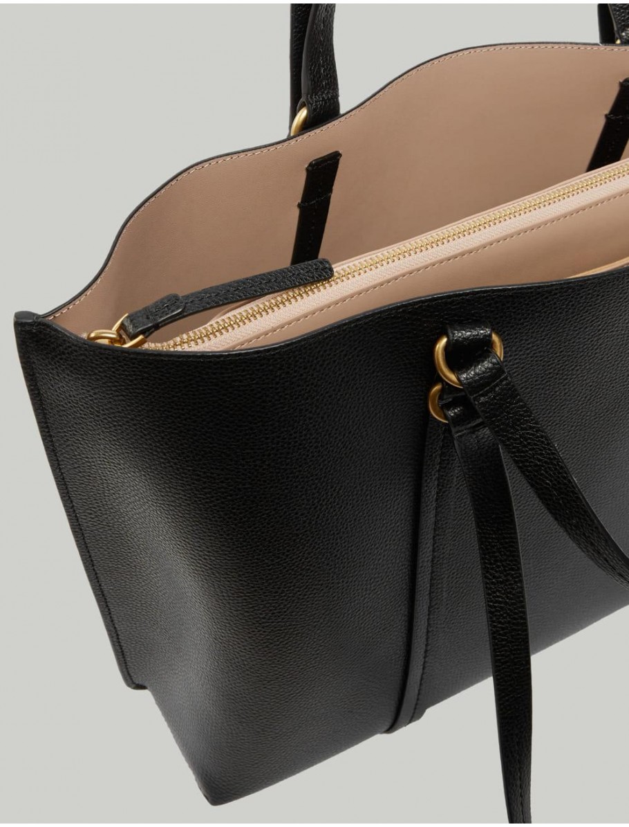 BOLSO PINKO CARRIE SHOPPER NEGRO