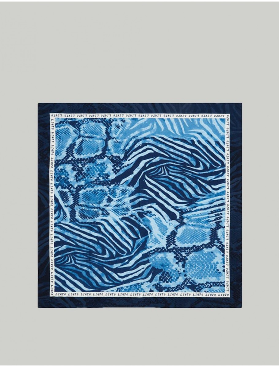FOULAR LIUJO BOLSOS FOULARD PITONE AZUL