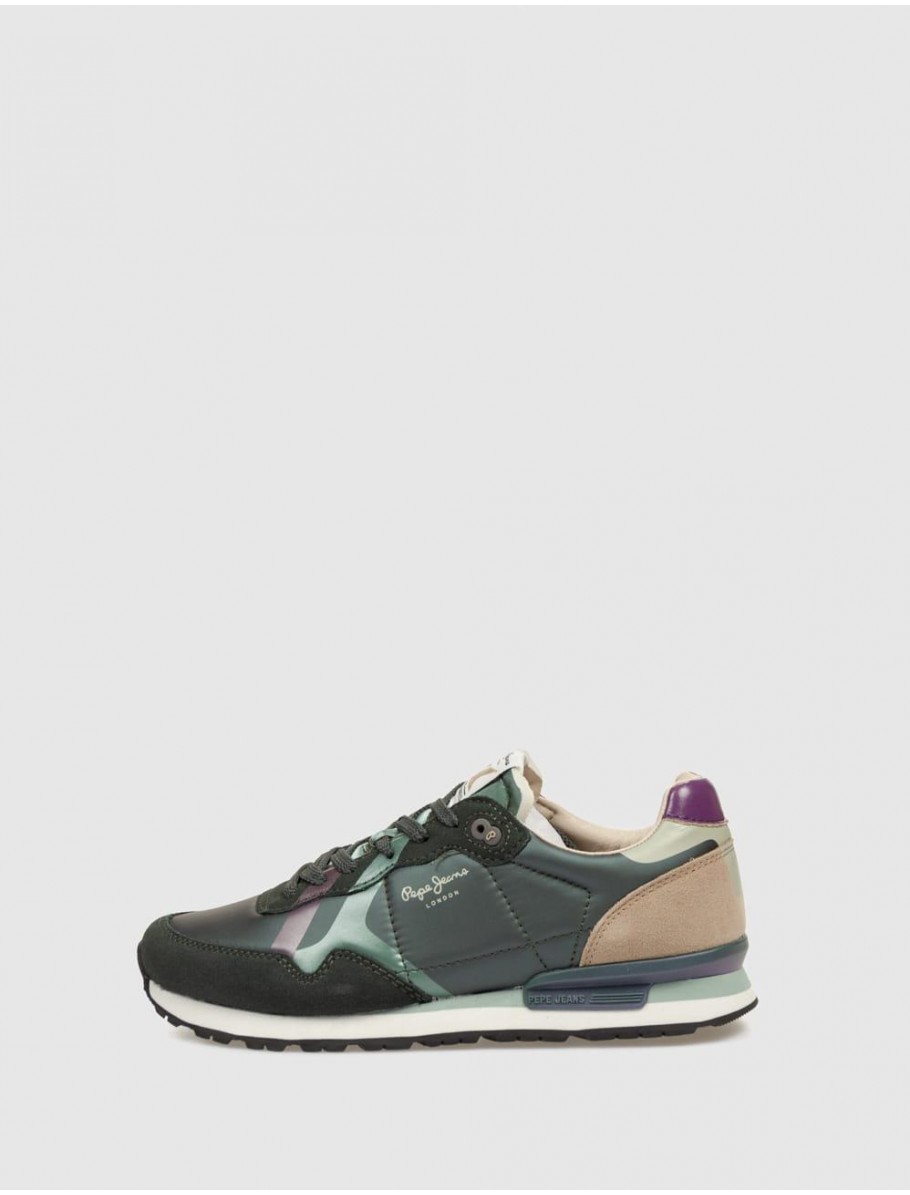 ZAPATILLA PEPE JEANS BRIT PRINTS VERDE