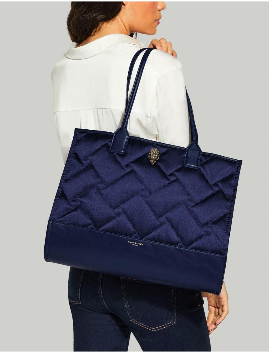 BOLSO KURT GEIGER RECYCLED SQ SM SHOPPER AZUL