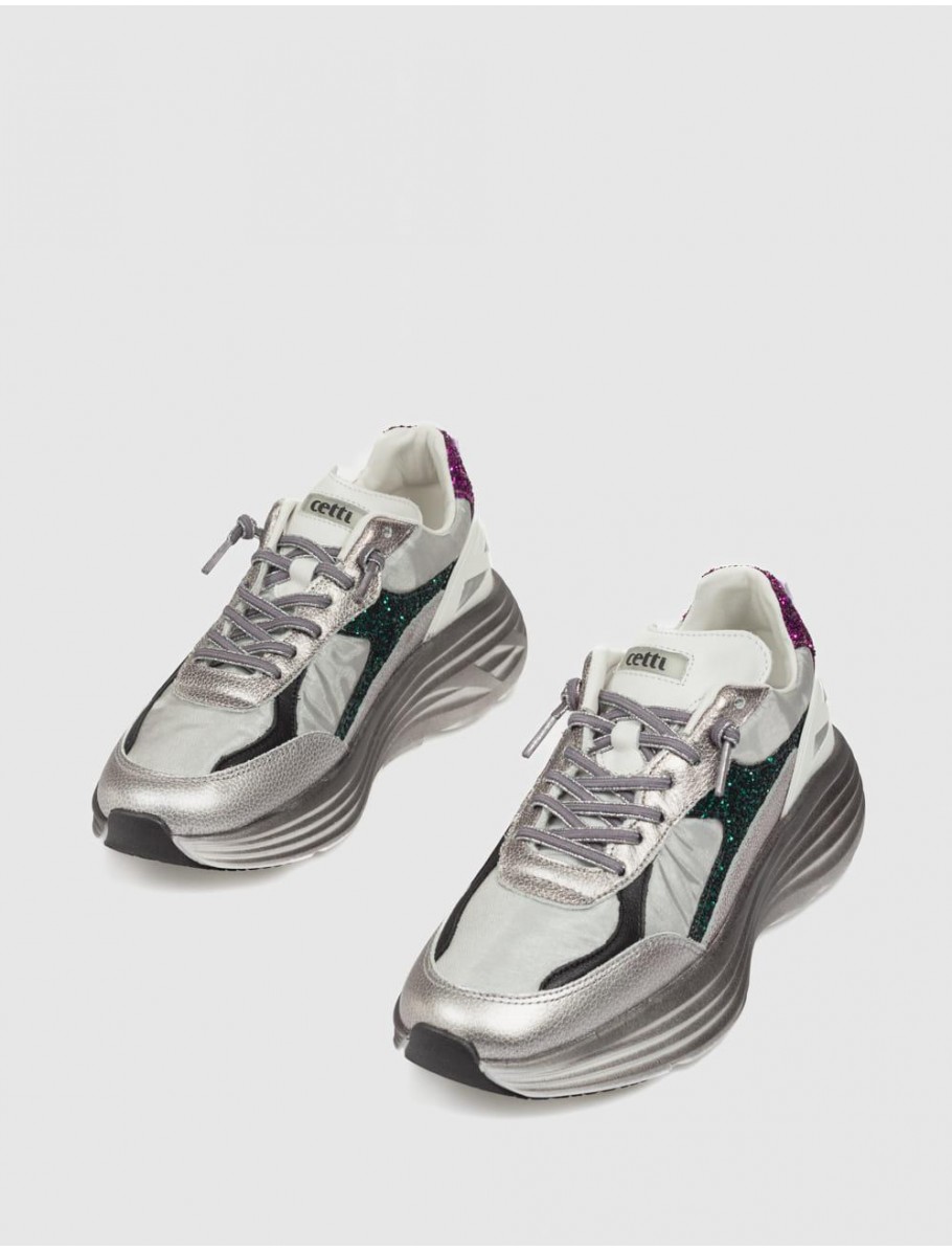 ZAPATILLA CETTI 1347 PLATA