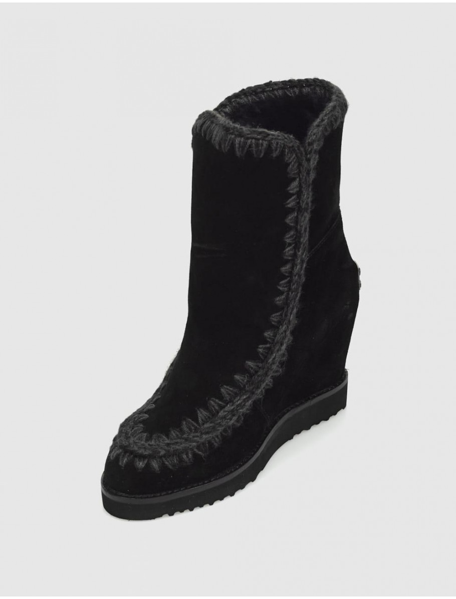 BOTA MOU FRENCH TOE WEDGE SHORT NEGRO