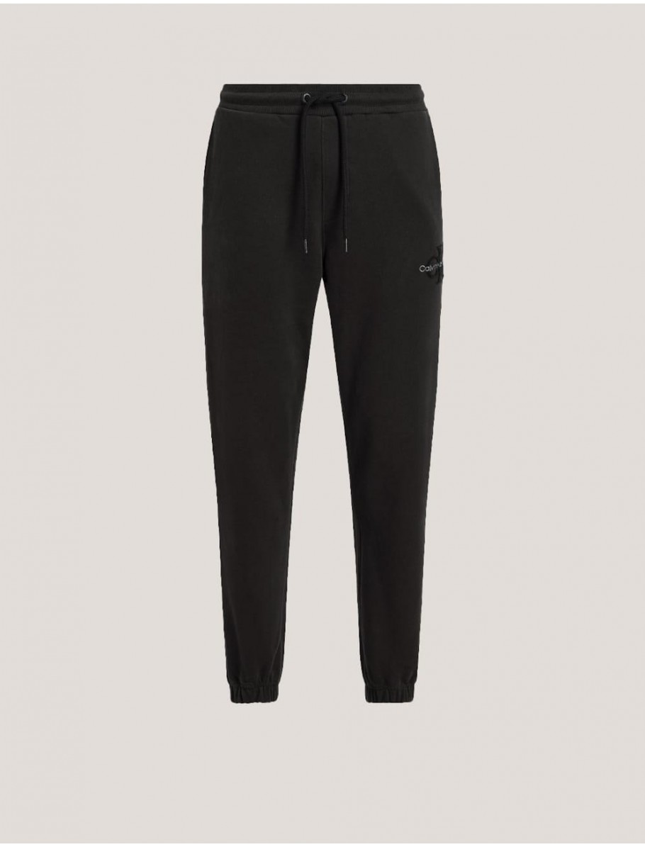 PANTALoN CALVIN KLEIN CHENILLE MONOLOGOSWEATPANT NEGRO
